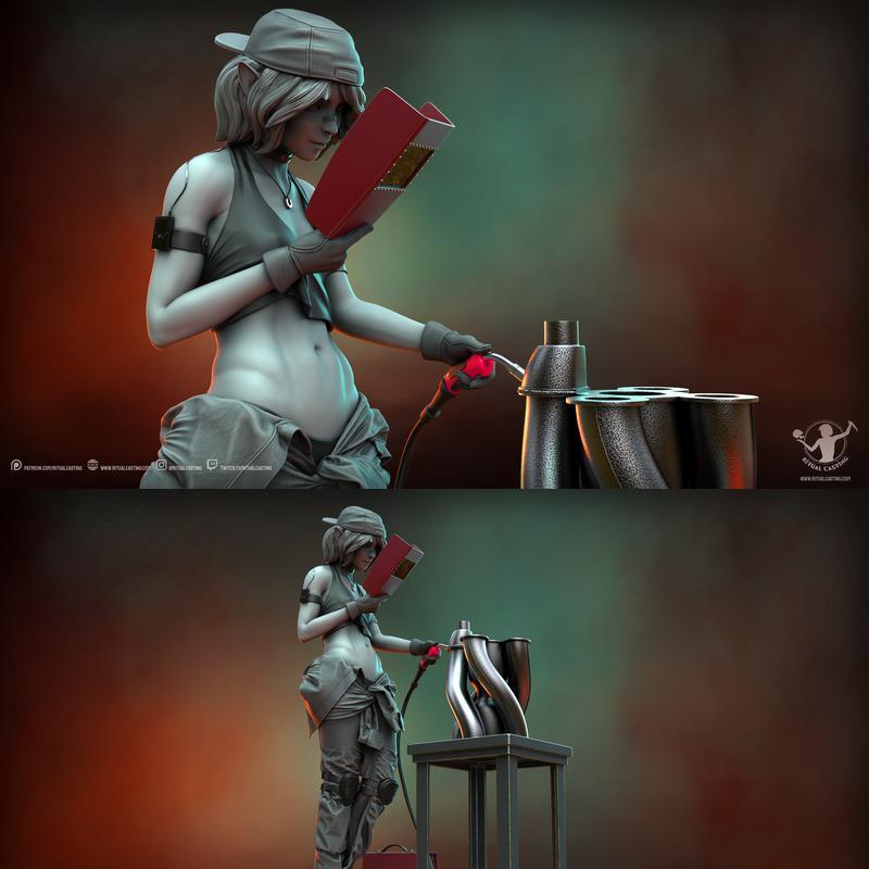 萨斯基亚 3D打印模型|Saskia – 3D Print Model