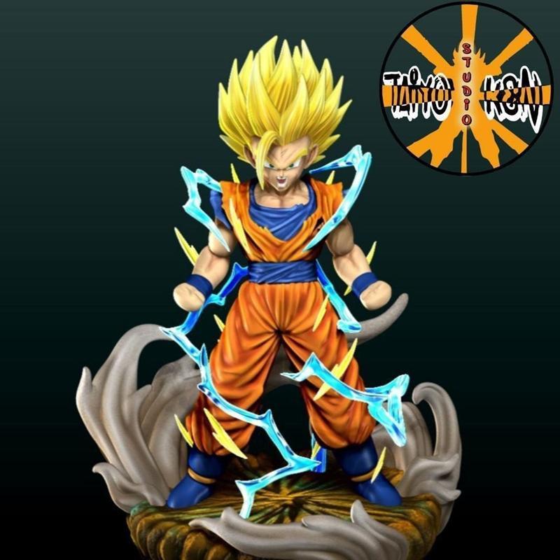 泰坦肯工作室 - 蓝波超蓝形态 - 3D打印模型|Taiyoken Studios – Gohan Super Saiyan 2 – 3D Print Model STL