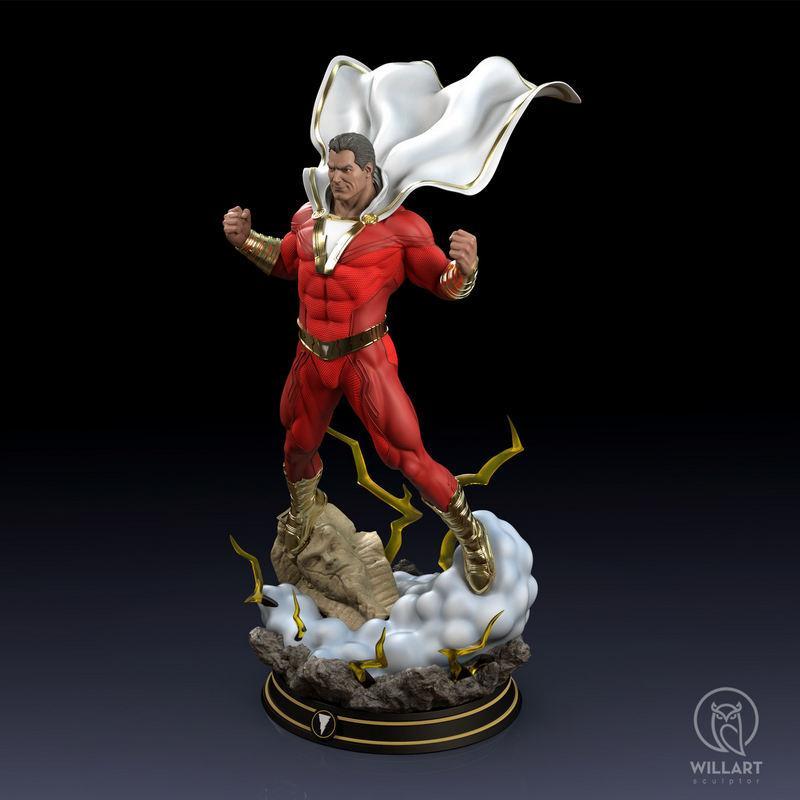 Shazam - 3D打印模型：超级英雄集结篇|Shazam – 3D Print Model