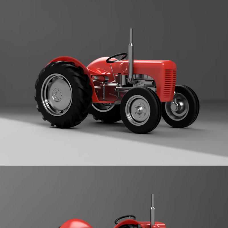 费格森TE20 3D打印模型|Tractor – Ferguson TE20 – 3D Print Model