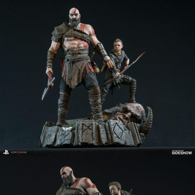 战神：克雷多斯与阿特柔斯场景 3D打印模型|God Of War – Kratos and Atreus Scene – 3D Print Model