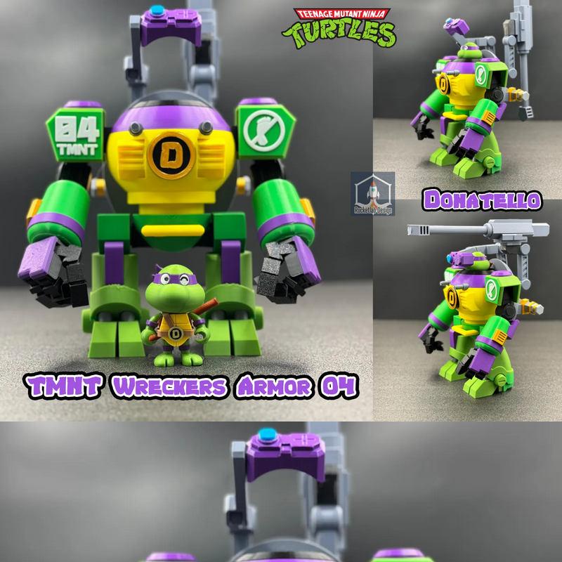 TMNT 雷克者装甲 04 -  Donatello 3D打印模型|TMNT Wreckers Armor 04 – Donatello – 3D Print Model