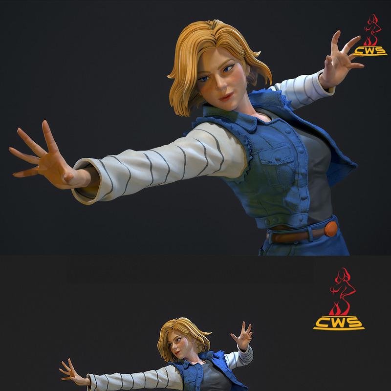 龙珠：安卓18 3D打印模型|Dragon Ball – Android 18 – 3D Print Model