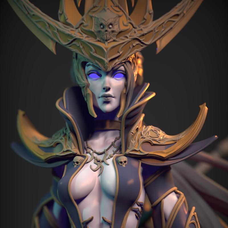 Alexei Konev - 黑暗精灵 - 3D打印模型|Alexei Konev – Dark Elf – 3D Print Model STL