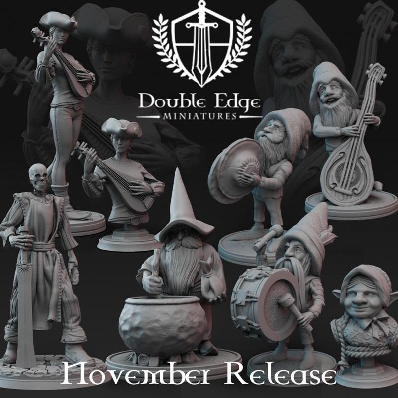双刃迷你模型-11月2023款-3D打印可打印模型|Double Edge Miniatures – November 2023 – 3D Print Model STL