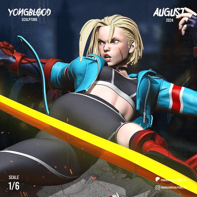 街霸卡姆3D打印模型|Yongblood Sculpture – Cammy Street Fighter – 3D Print Model STL