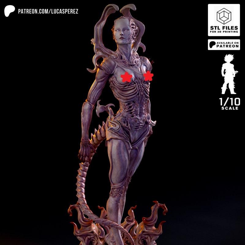 Shiara - 动漫游戏角色3D打印模型|Shiara – 3D Print Model