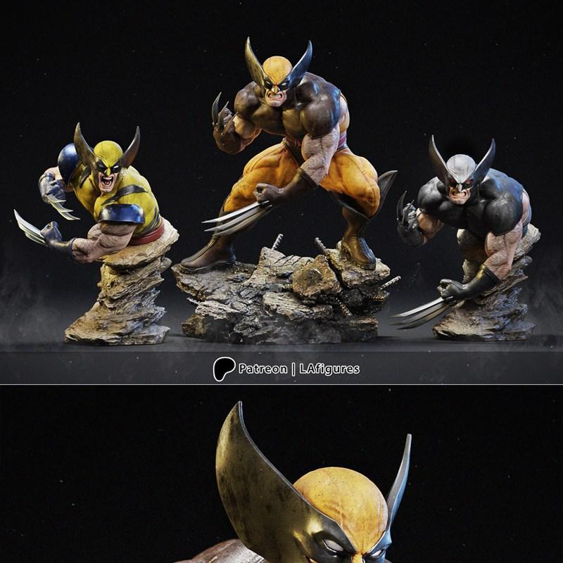 X战警 灰色猛兽 3D打印模型|L.A. Figures – Wolverine – X-Men (New Version) – 3D Print Model STL