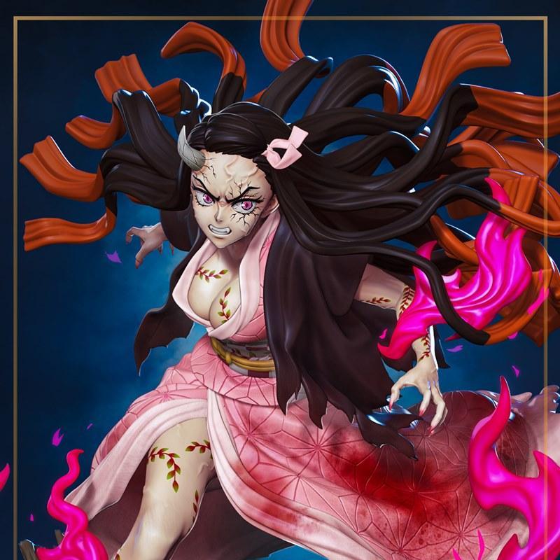 涅古佐3D打印模型|Nomnom Figures – Nezuko – 3D Print Model STL