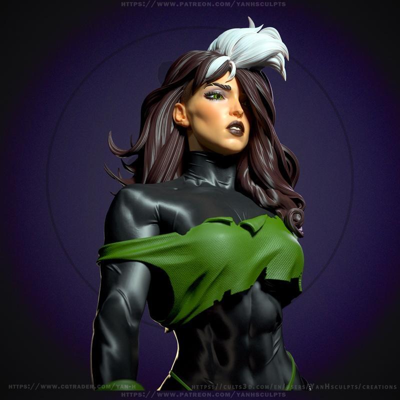 Yan-H工作室 3D打印模型 《Rogue》角色模型|Yan-H – Rogue – 3D Print Model STL