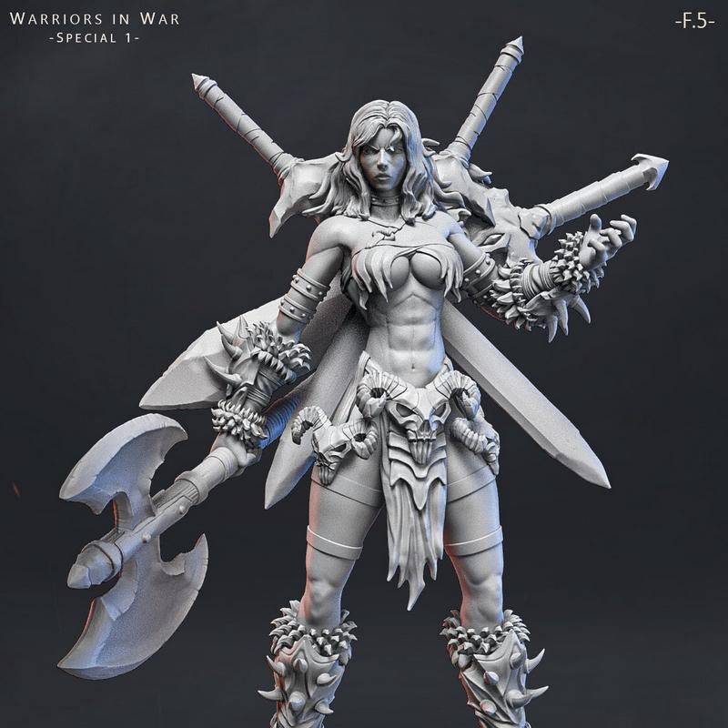 战争之士——特别篇1——F.5——3D打印模型|Warriors in War – Special 1 – F.5 – 3D Print Model