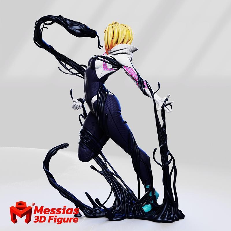 Messias - 蜘蛛女侠 - 3D打印模型|Messias – Spider Gwen – 3D Print Model STL