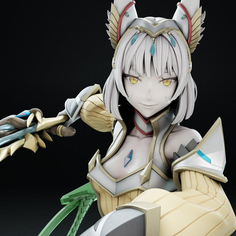 Nia - 腾讯游戏《Xenoblade 3》3D打印模型|Nia – Xenoblade 3 – 3D Print Model