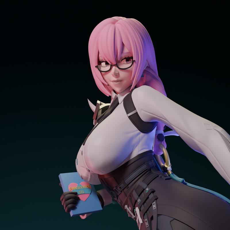 寒蝉鸣泣之时 3D打印模型|Tsukishiro Yanagi – 3D Print Model