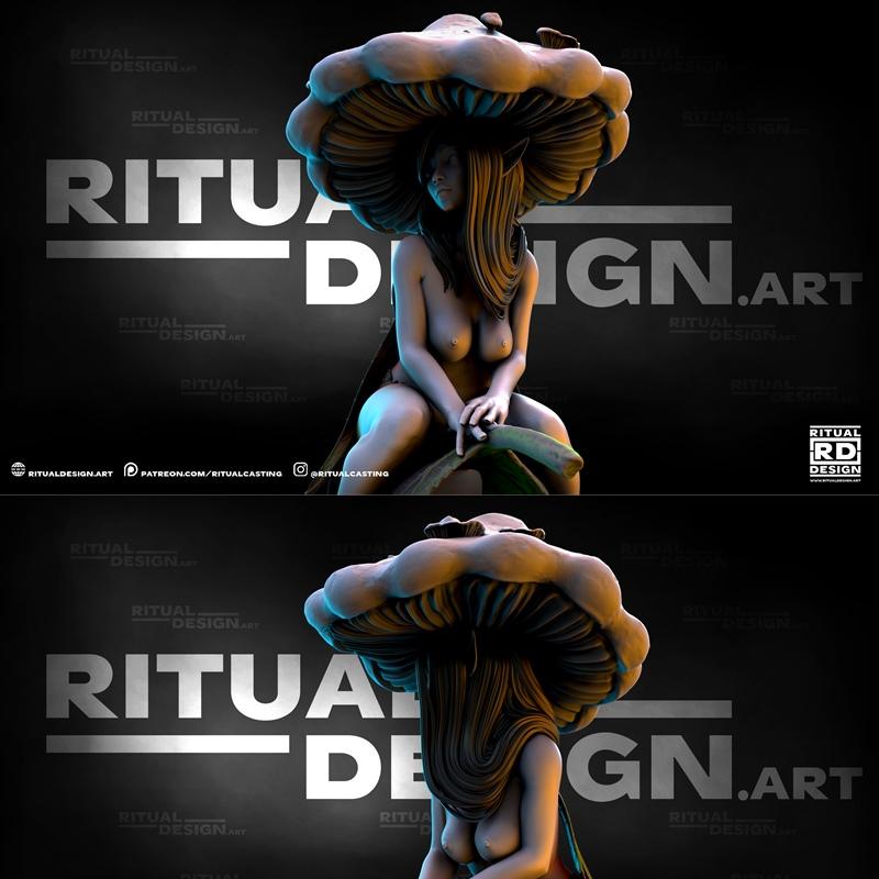 菌丝体幻想：我的细胞3D打印模型|Ritual Casting – Mycelia – 3D Print Model STL