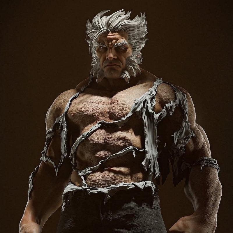 老约翰·罗兰德 沃尔夫冈 3D打印模型|Old Man Logan Wolverine – 3D Perint Model