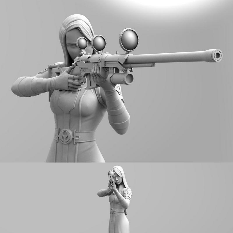 Arcane 3D打印模型：凯特琳|Caitlyn – Arcane – League of Legends – 3D Print Model