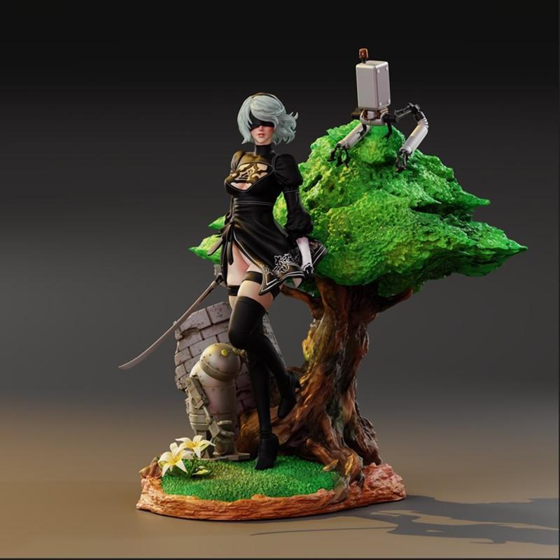 SakosigueArt-2B-3D打印模型|SakosigueArt – 2B – 3D Print Model STL