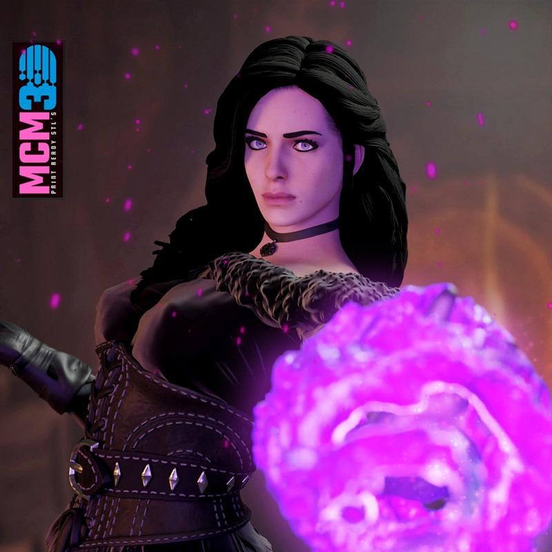 MCM3D - 伊恩费尔 - 3D打印模型|MCM3D – Yennefer – 3D Print Model STL