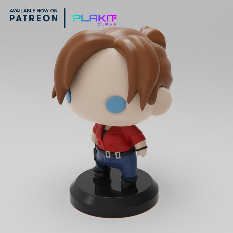 PlaKit - 生化危机2 - 克莱尔 3D打印模型|PlaKit – Resident Evil 2 – Claire – 3D Print Model