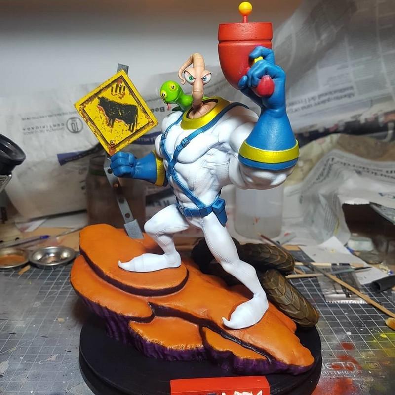 地球虫吉姆 3D打印模型|Earthworm Jim – 3D Print Model