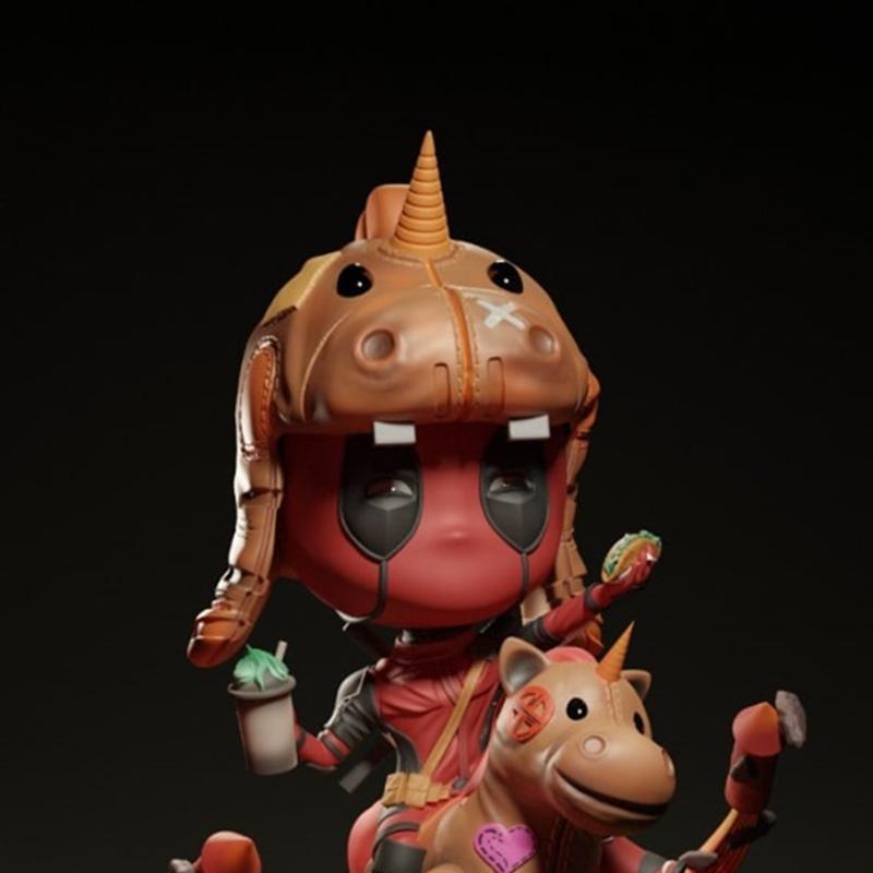 死侍 3D打印模型|Deadpool – Pocket Player – 3D Print Model STL