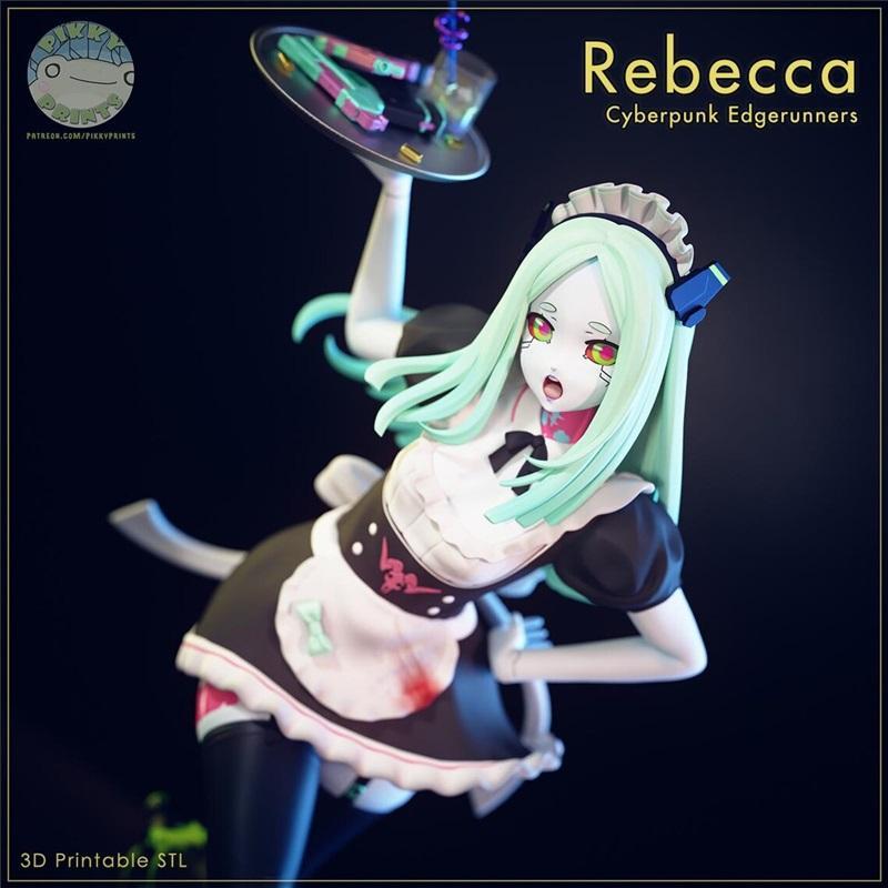 赛博朋克边缘狂奔 3D打印模型 蕾贝卡|Maid Rebecca – Cyberpunk Edgerunners – 3D Print Model STL