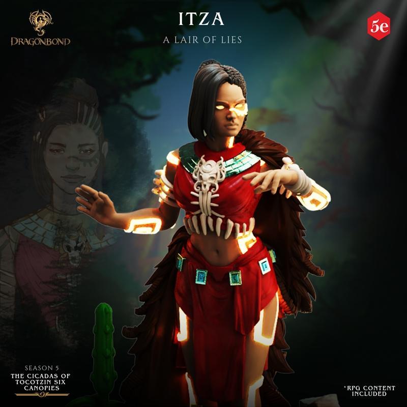 Itza - 3D打印模型 - 动漫游戏角色立体模型|Itza – 3D Print Model STL