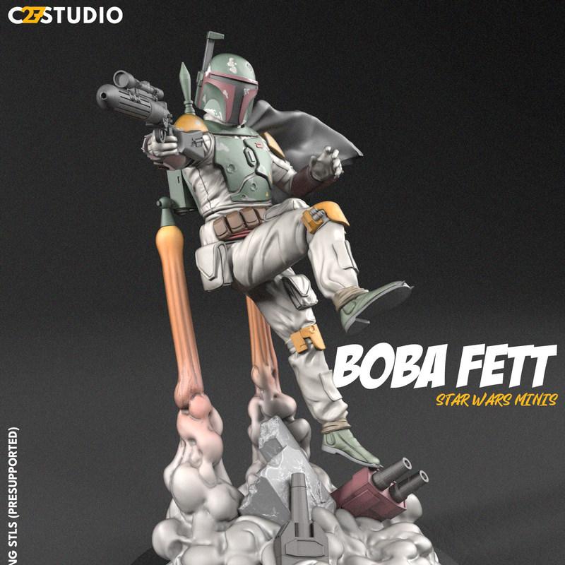 波巴·费特 - 未改装克隆人 - 3D打印模型|Boba Fett – Unmodified Clone – 3D Print Model