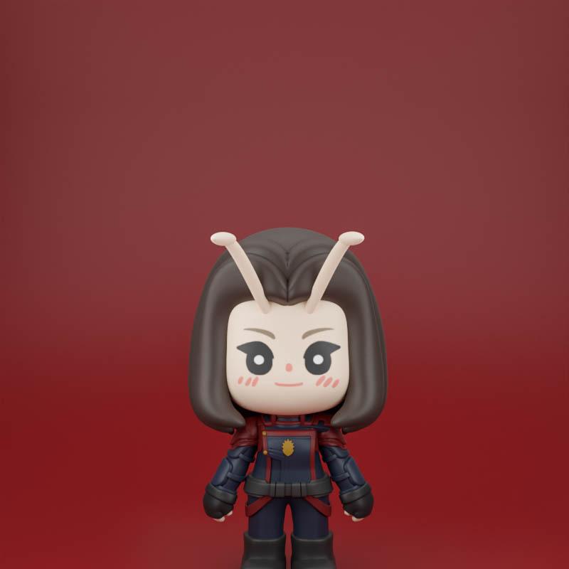 Chibit 012 - 爬行动物 - 爬行动物3D打印模型|Chibit 012 – Mantis – 3D Print Model