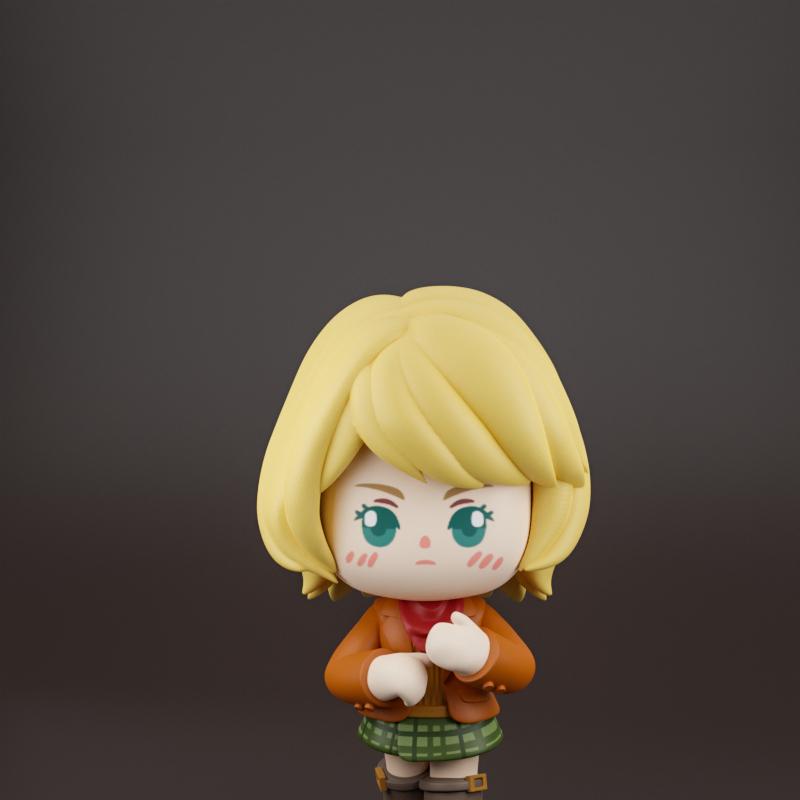 Chibit 010 - Ashley Graham - 3D打印角色模型|Chibit 010 – Ashley Graham – 3D Print Model