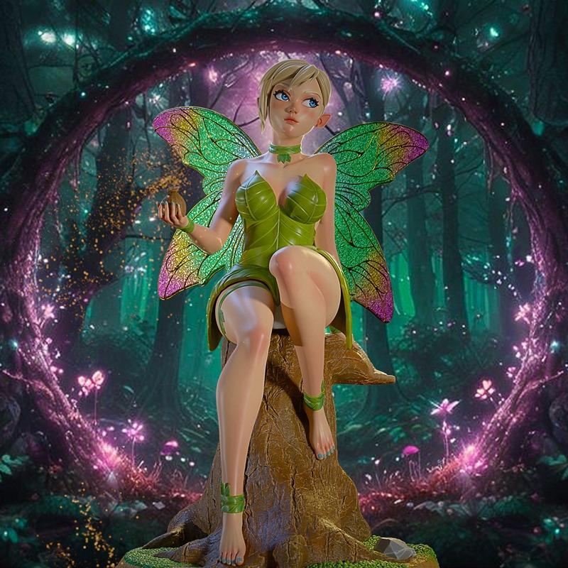 GM3D - 小飞侠 - 纸飞机 3D打印模型|GM3D – Peter Pan – Tinkerbell – 3D Print Model STL
