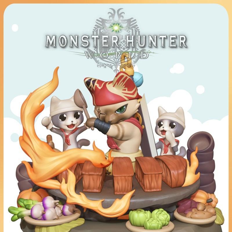 喵星厨师3D打印模型|Nomnom Figures – Meowscular Chef – Monster Hunter – 3D Print Model STL