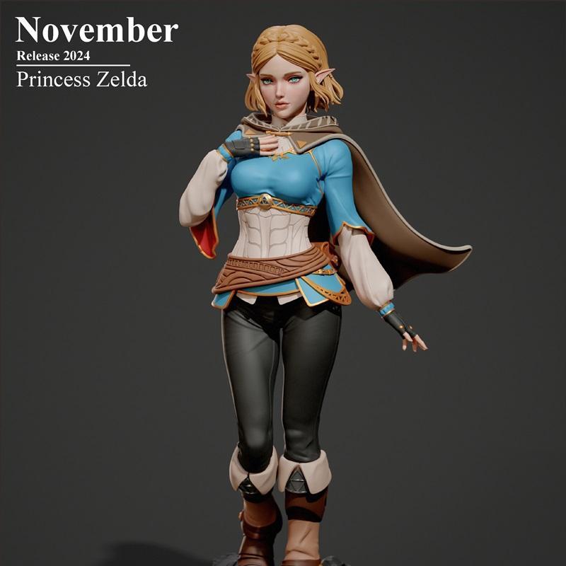 Abe3D - 维尔德之公主 - 海拉鲁公主 Zelda 3D打印模型|Abe3D – Princess Zelda – 3D Print Model STL
