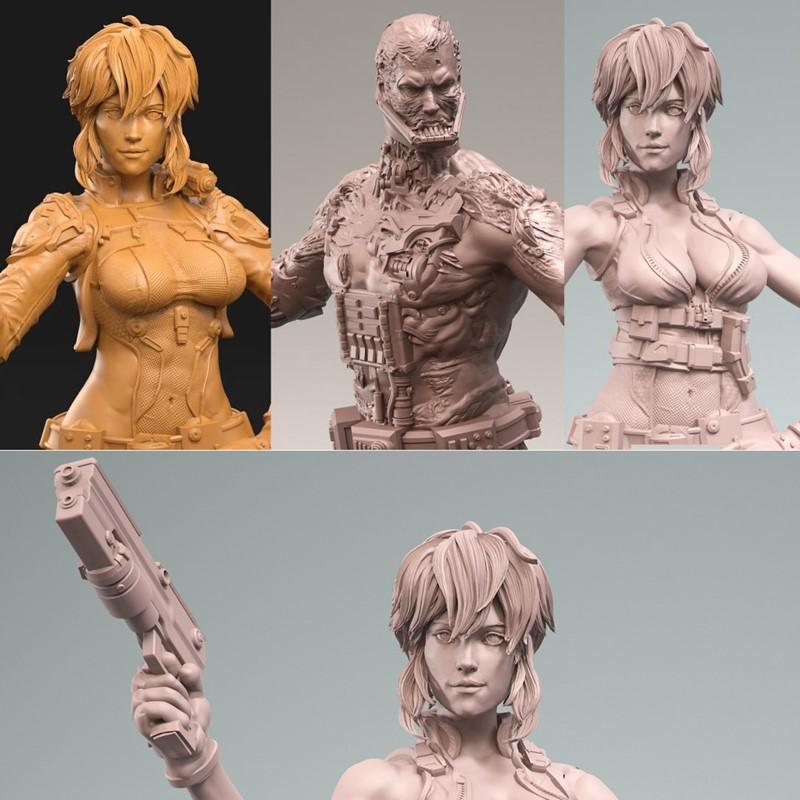 3D打印模型：部落爱好者 3D打印作品|3DArtGuy – Tribes Admirer – 3D Print Model STL