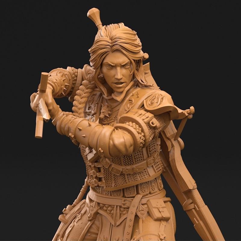 3D打印模型：怪物猎人角色造型|3DArtGuy – Monster Hunter – 3D Print Model STL