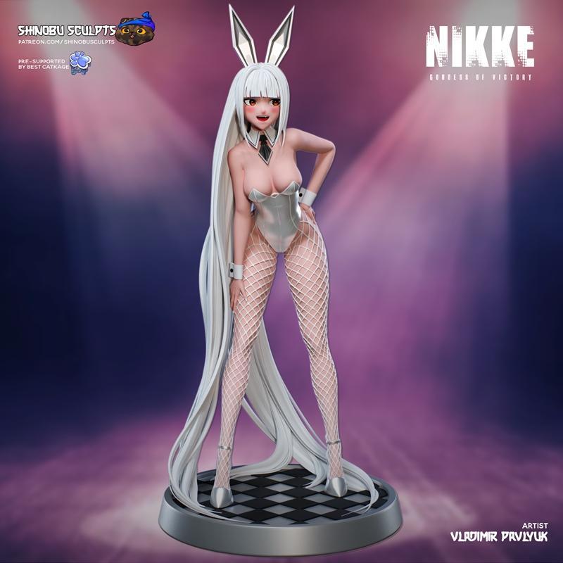 白夜之影·妮可·神乐 3D打印模型|Blanc – Nikke – Shinobu Sculpt – 3D Print Model STL
