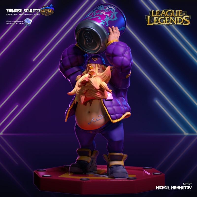 Gragas - 荒野之息 - 诗乃 3D打印模型|Gragas – LOL – Shinobu Sculpt – 3D Print Model STL