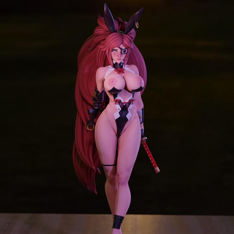 3DMomoji - Baiken 3D打印模型|3DMomoji – Baiken – 3D Print Model STL