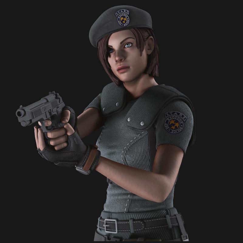 Jill Valentine 3D打印模型|Jill Valentine – 3D Print Model