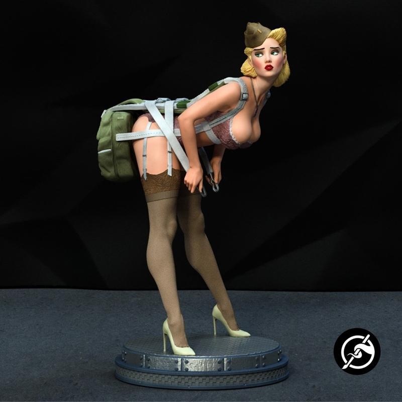 独家呈现二战跳伞主题3D打印模型|Exclusive – PIN UP WW2 Parachute Project – 3D Print Model STL