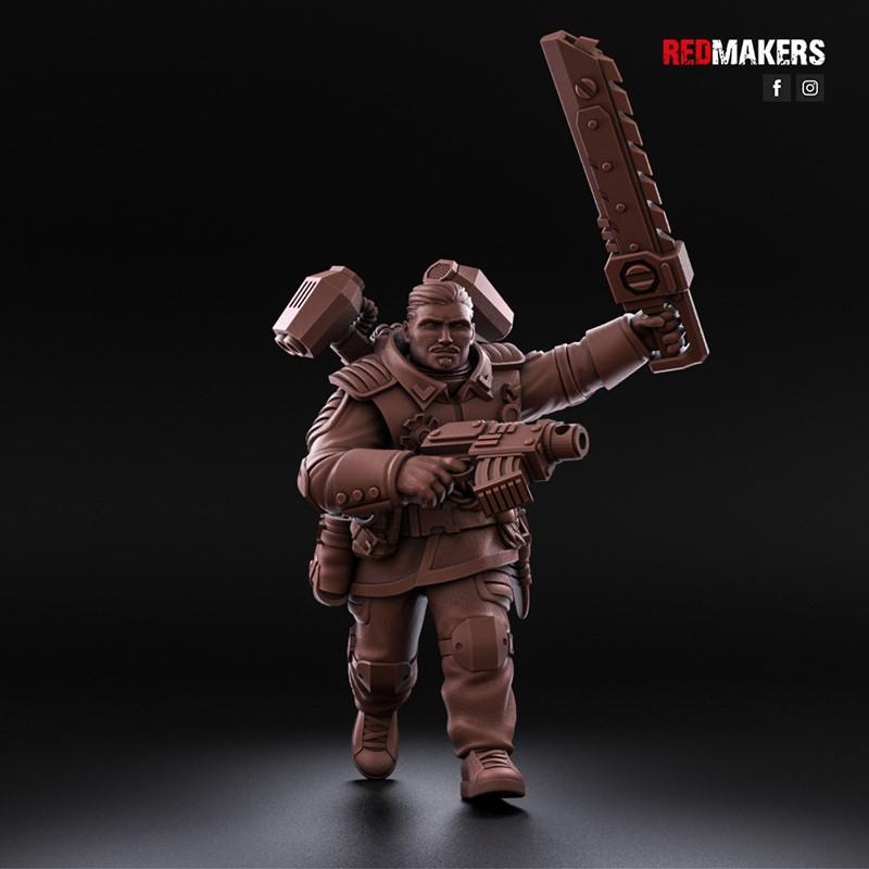 空天军团 - 武官 - 3D打印模型|Airborne Division – Officer – 3D Print Model STL