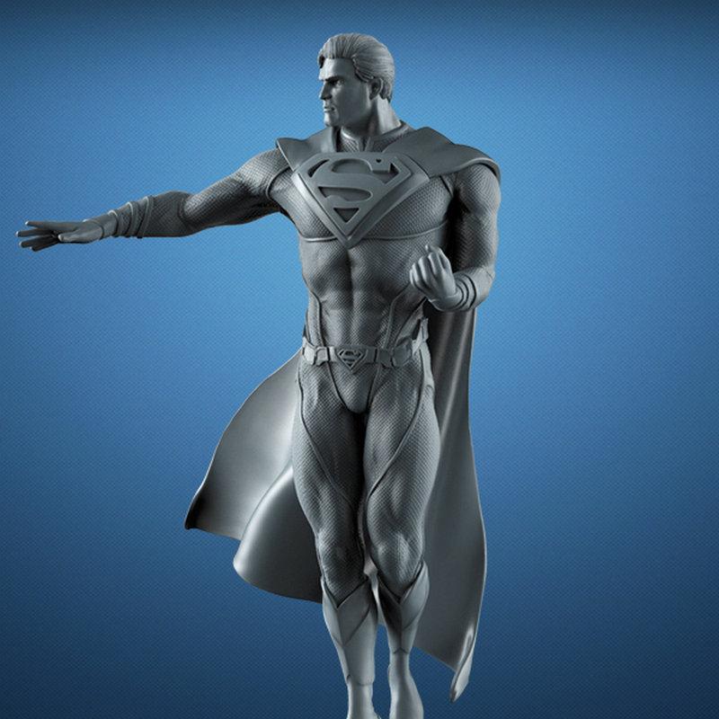 超级英雄3D打印模型|Superman – 3D Print Model