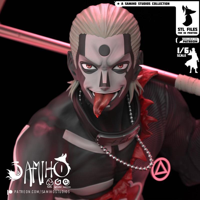 Samiho Studios旗下《博人传》Hidan 3D打印模型|Samiho Studios – Akatsuki – Hidan – 3D Print Model STL