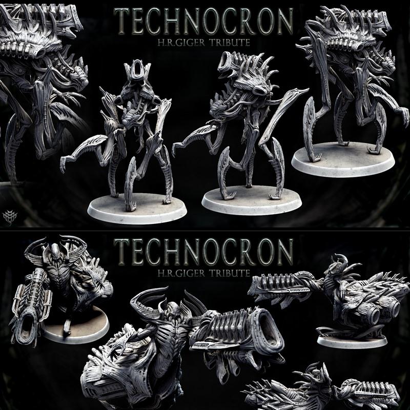 科技纪元乱斗——Mini怪物模型3D打印版|Mini Monster Mayhem – Technocron – 3D Print Model STL