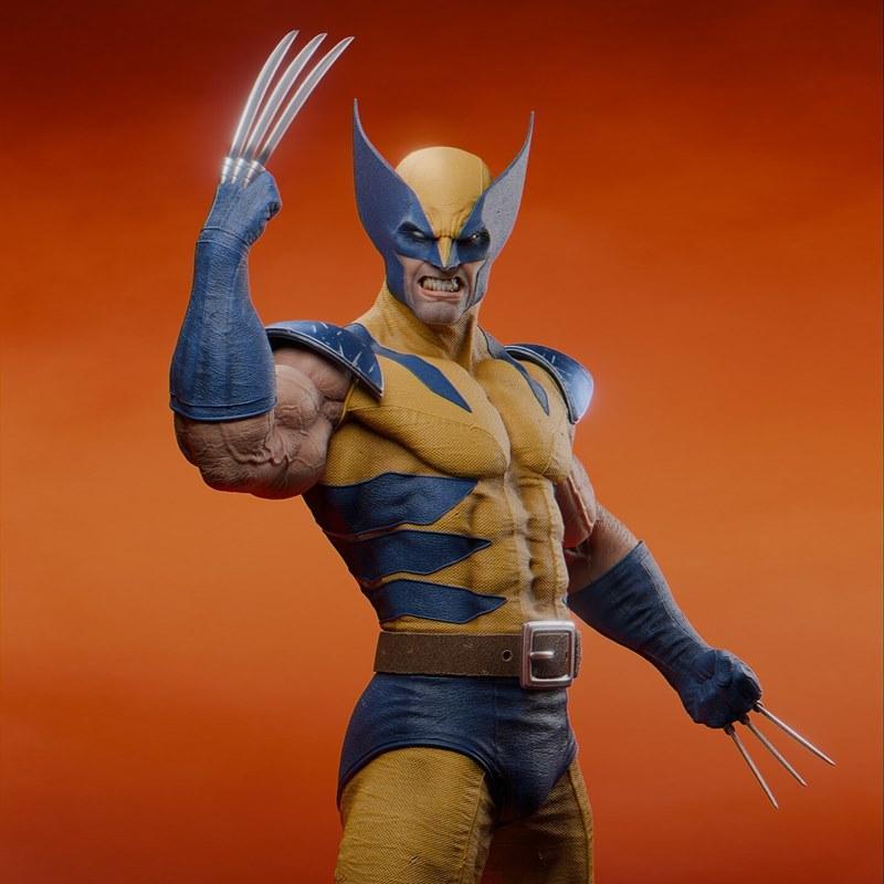 Gonza Estay – Wolverine Sculpture and Bust – 3D Print Model STL