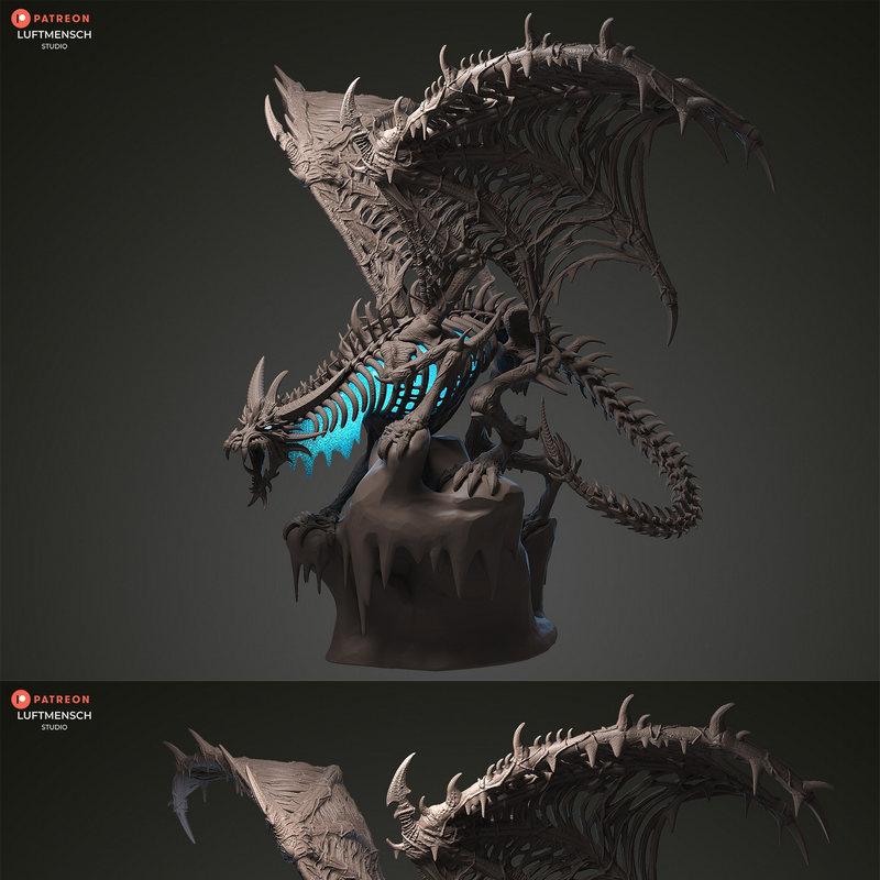 萨尔达斯——魔兽世界——3D打印模型|Sindragosa – World of Warcraft – 3D Print Model