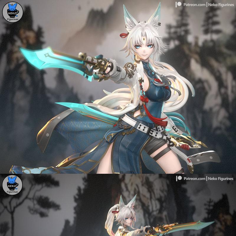 费晓——Honkai Star Rail——3D打印模型|Fei Xiao – Honkai Star Rail – 3D Print Model