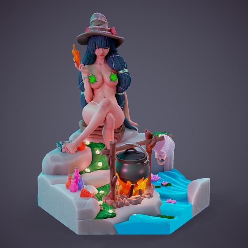 Chagarin作品《Ranni》年轻女巫3D打印模型|Chagarin – Ranni – Young sorceress – Part С – 3D Print Model STL