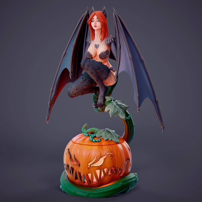 Chagarin – Halloween Bat – C – 3D Print Model STL
